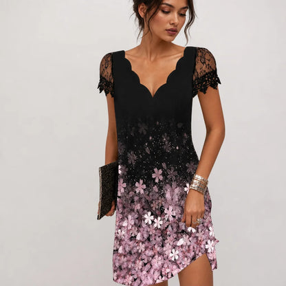 Women's Breathable Fabric Cocktail Dress | Elegant Flattering Evening Gown 1