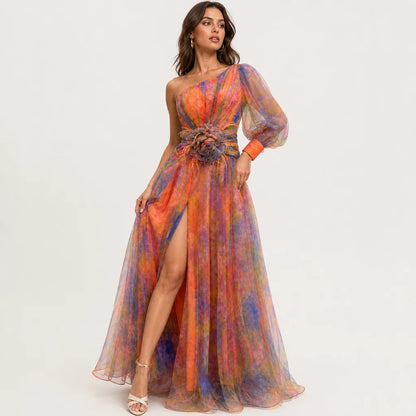 Women's Ethereal Tulle Gown | Elegant Long Sleeve Evening Dress for Formal Occasions 5