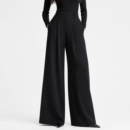 Women's Soft Knit Turtleneck Jumpsuit | Sleek Wide-Leg Fall Outfit 2